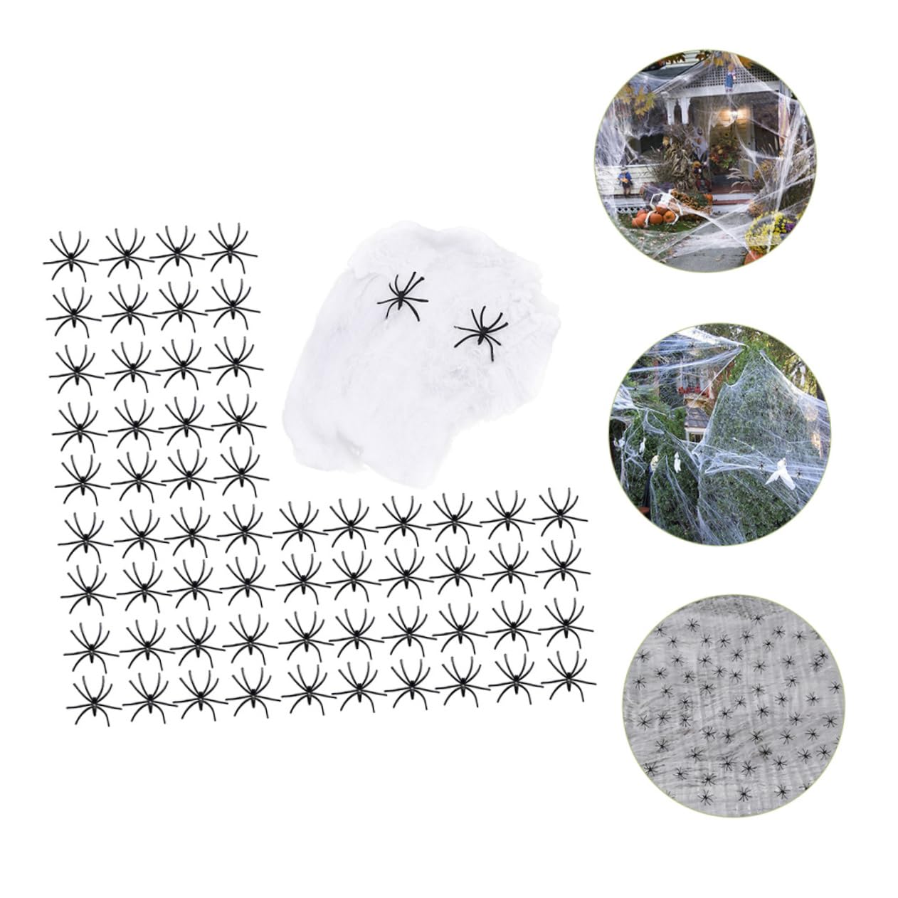 HANABASS 5sets Decorazioni Spaventose per Halloween Ragnatele con Ragni Finti per Festa e Casa Infestata di Ragnatele e Ragni Atmosfera Inquietante per Eventi e Feste Tema