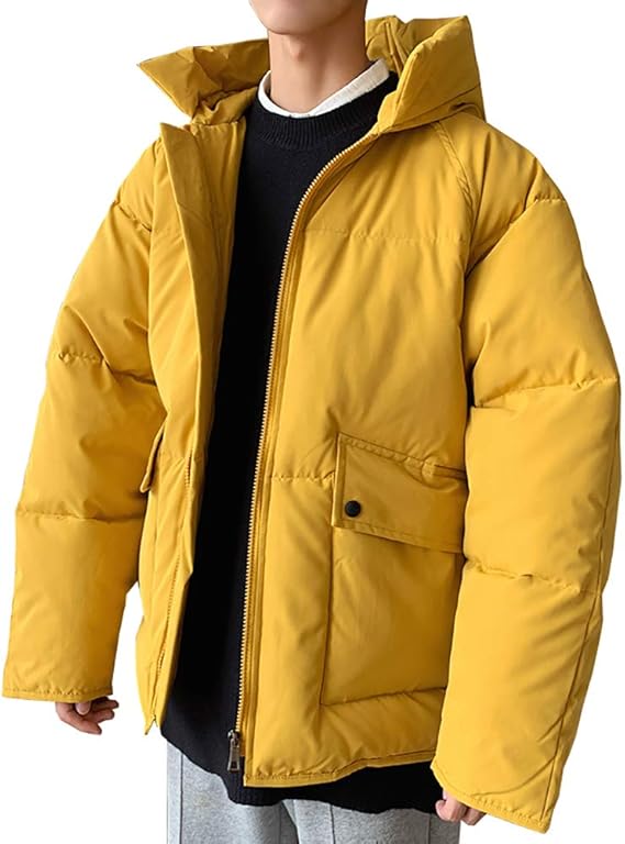 Amazon Bormran 中綿 ジャケット メンズ ジャンパー ダウンジャケット 冬服 防寒 ブルゾン アウター コート ファー付き ゆったり 無地 コート ジャケット 通販