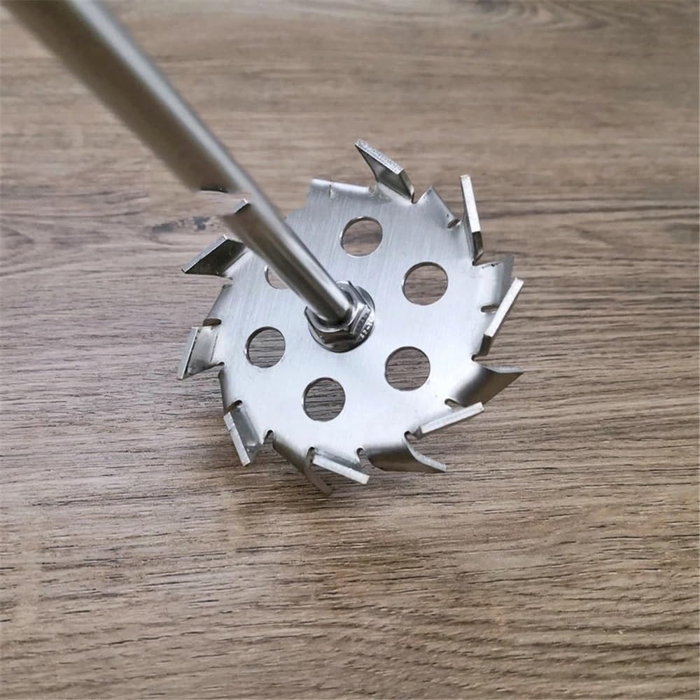 Mezclar las cucarachas, Juego de discos dispersores acero inoxidable 304 con varillas en varios tamaños(13cm disk with rod)