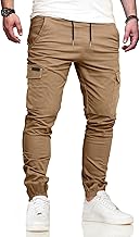 VMSUCI Men's Work Trousers, Joggers, Tracksuit Trousers, Long Trousers, with Pockets, Cotton Trousers