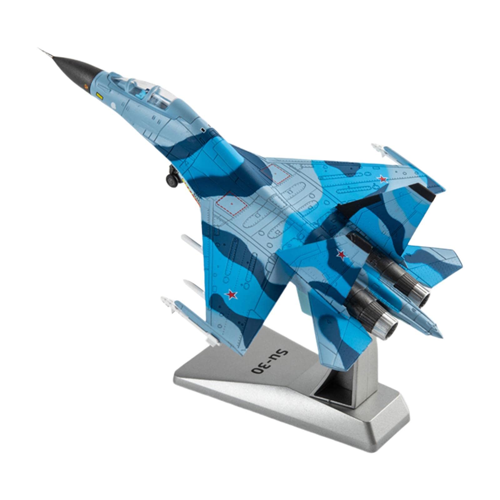 Kodxylytix 1/100 Scale Aircraft Su-30 Fighter Plane Diecast Model with Display Stand Style 11