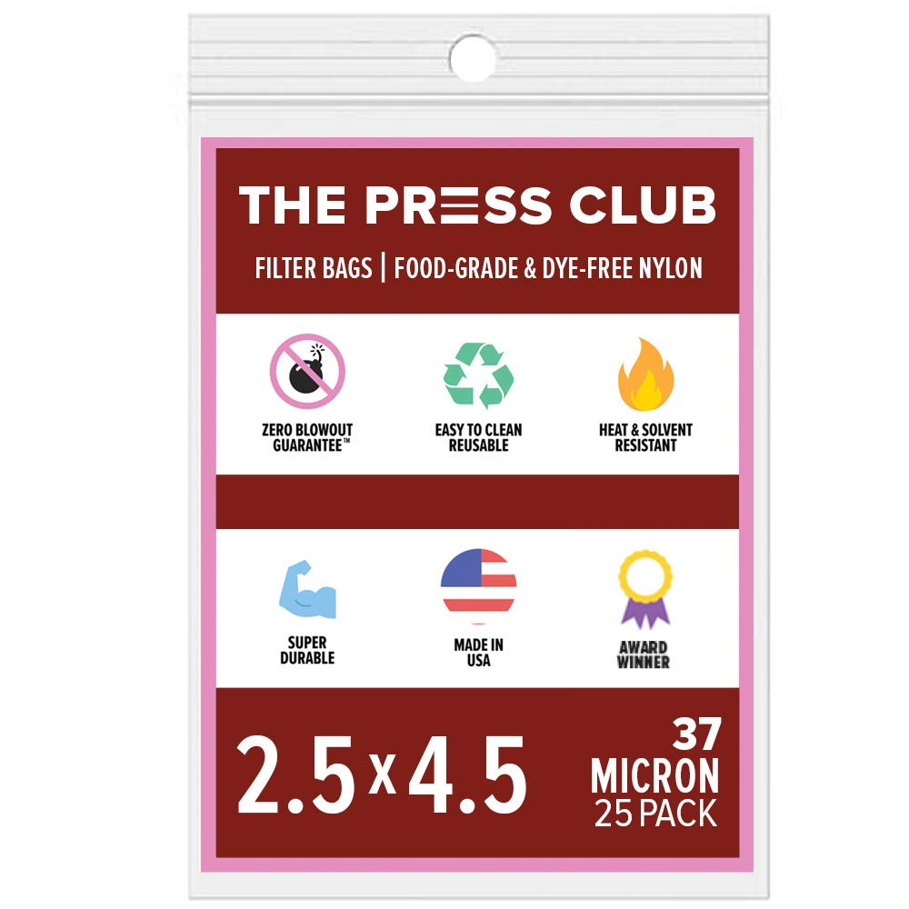 37 Micron | Premium Nylon Tea Filter Bags | 2.5" x 4.5" | 25 Pack