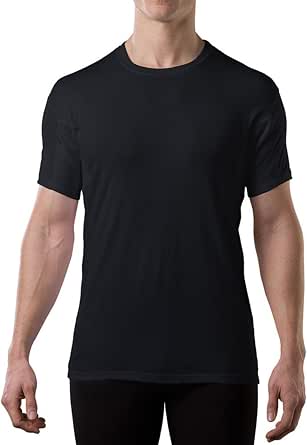 Men's Cotton Sweatproof Undershirt, Odor & Sweat Blocking, Crew Neck
