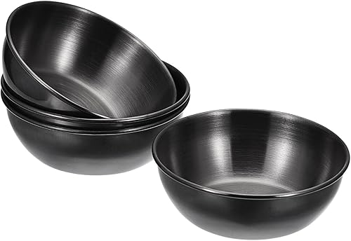 Miniatura 10 de uxcell Platos de salsa de acero inoxidable, 12 cuencos de metal para salsa, platos para servir, tazas de condimentos para salsas, arroz, helado,