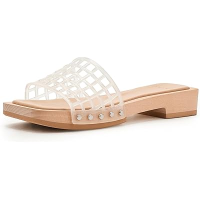 Vince Barbara Jelly Slide Sandals clear
