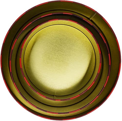 Miniatura 5 de Black Duck Brand Juego de 6 latas redondas decorativas para anidar  Medidas más grandes de 8 pulgadas de diámetro  Ideal para almacenar galletas,