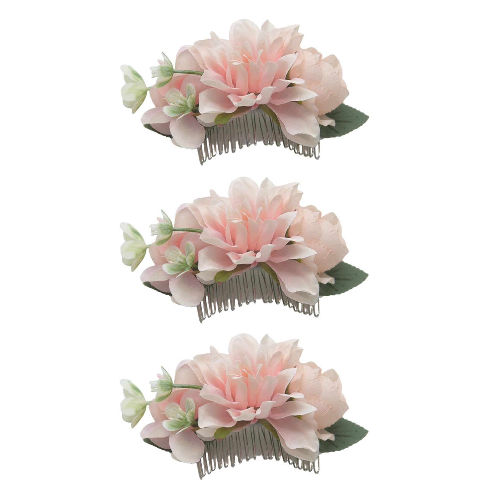 Jazuaiao Flower Hair Combs Wedding Headwear Floral Hairpin Hair Comb Clip for Women Accessories Clip