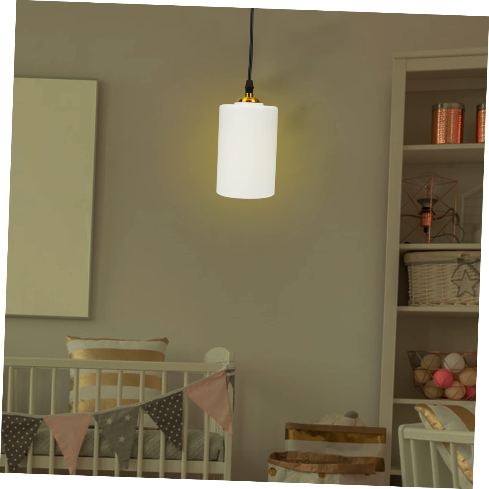 Operitacx Paralume Cilindrico in Vetro Satinato 3 Pezzi Copertura Decorativa Per Lampada Sospensione E Abatjour Diffusore Luce Soffitto 5.91X11.81X3.94In Sostituzione Facile Per Lampadari Interni
