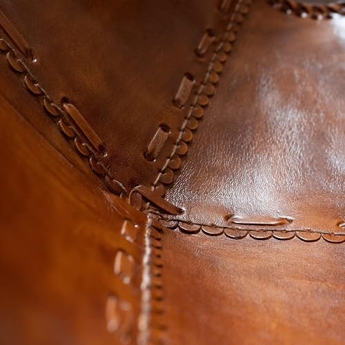 Miniatura 5 de Sillas de cuero para sala de estar, hechas a mano, mariposa para adultos, marco de hierro plegable con revestimiento de polvo, silla vintage para