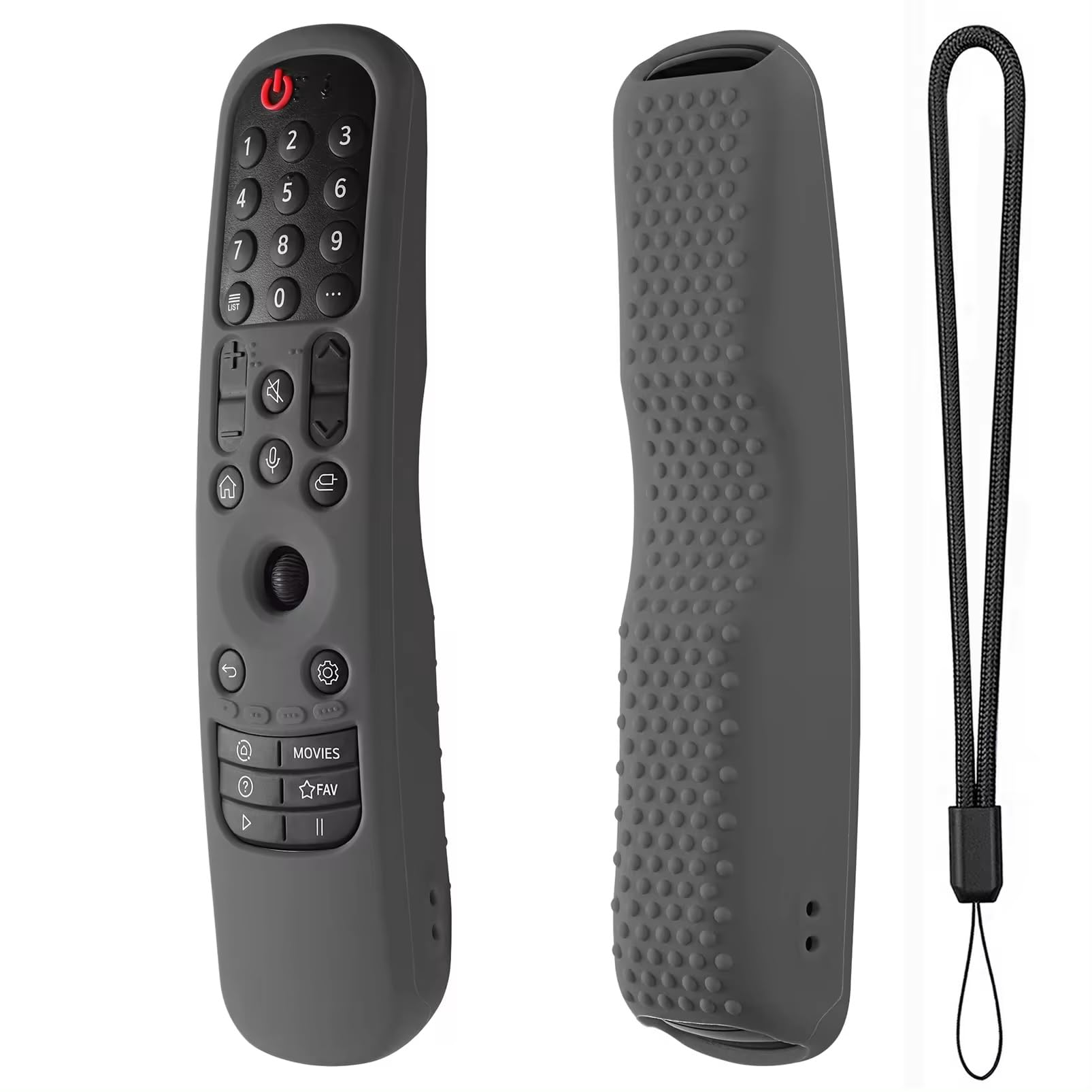 ADDGRIP Silicone Cover Compatible for Remote case of LG Magic AN-MR21GA / AN-MR21GC Model, with Lanyard (Only Silicone Cover Included, Remote Control not Included) -Dark Grey (B0D7J5RRP5) Amazon Price History, Amazon Price Tracker