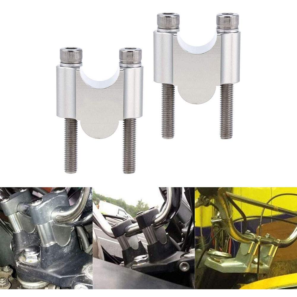 ANCLLO Kit Barre Di Sollevamento Manubrio Moto - In Alluminio 6061-T6, Diametro 28mm, Per Fuoristrada - Foto 5