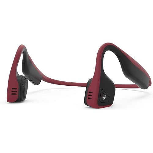 AfterShokz Titanium Bone Conduction Wireless Bluetooth Headphones, Canyon Red