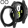 Tensea [2Pack] for Samsung Galaxy Watch 7 2024 Screen Protector Case 40mm Accessories, Protective Face Cover for 40 mm, Hard Bumper Built-in Tempered Glass Film for Women Men