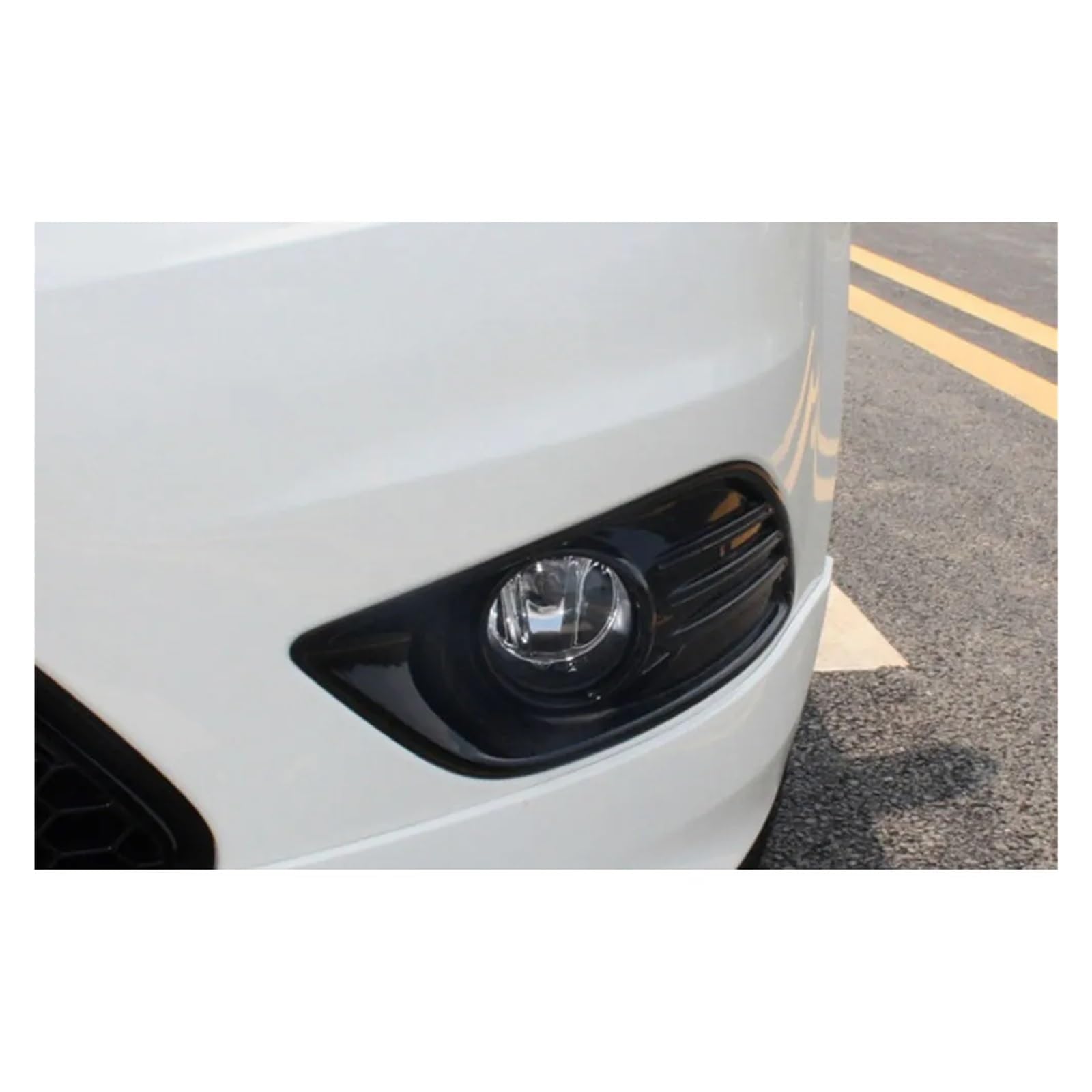 daili store Osłona lampy przedniego światła przeciwmgielnego Listwa światła do jazdy dziennej kompatybilna z Focusem 09-12 Sedan /13-15 Hatchback Sedan (Color : Gray)