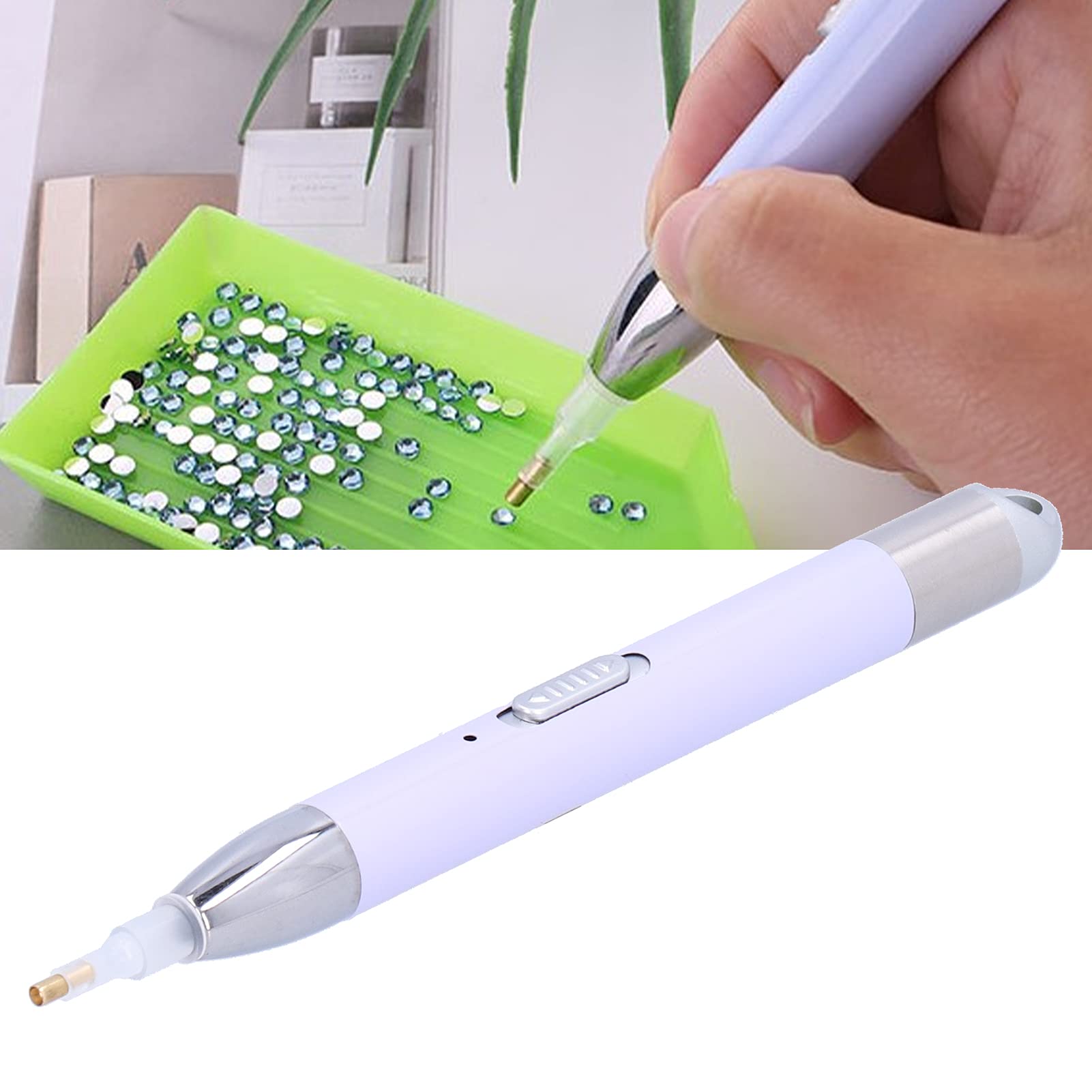 Penna per Pittura a Diamante, Penna per Trapano a LED per Pittura a Diamante con Luce, Strumenti per Pittura a Diamante 5D per Dipinti di Diamanti Decorazioni per Artigianato Artistico Fai-da-te(1)