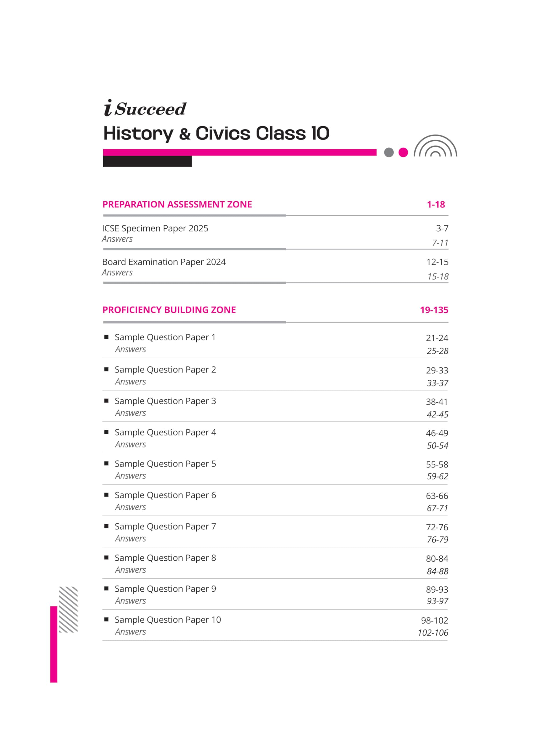 (OLD EDITION) Arihant i Succeed 15 Sample Question Papers for History & Civics 10th 1