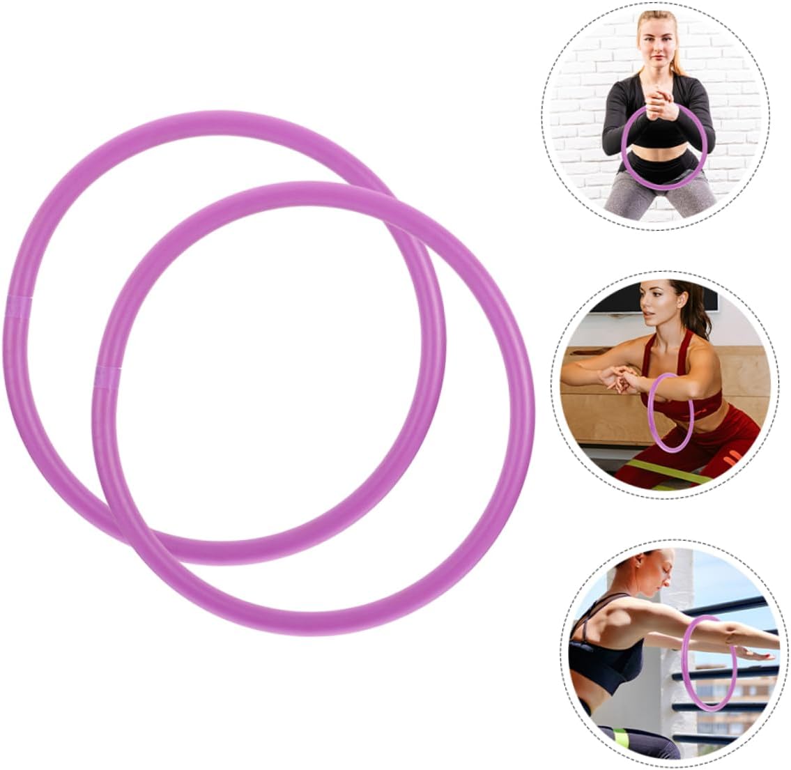 2pcs Weighted Arm Hoops for Fitness Arm Exerciser for Yoga and Workouts Lightweight Design for Beginners