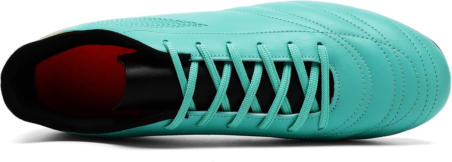 HaloTeam Soccer Shoes Mens Cleats Outdoor Professional Training Turf Football Boots Breathable Athletic Sneaker for AG/FG 6.5 US-11 US