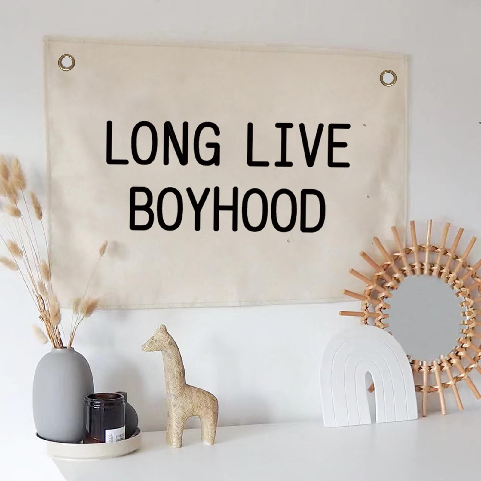 Long Live Boyhood Linen Banner - 20x30 Inch Wall Decor For Kids Rooms & Nursery - View #11