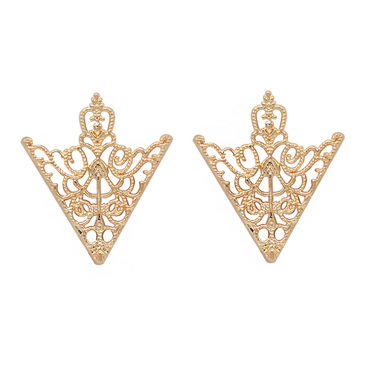 Yellow Chimes Collar Pins For Women and Men Gold Tone Metal Gril Triangular Collar Pin For Unisex (B0BRB8XM27) Amazon Price History, Amazon Price Tracker