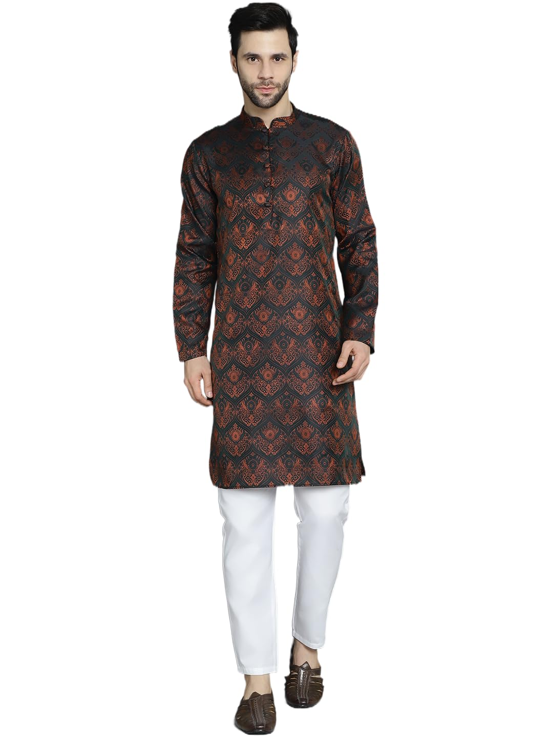 jompers Embroidered Cotton Kurta with Pyjama-picture-45