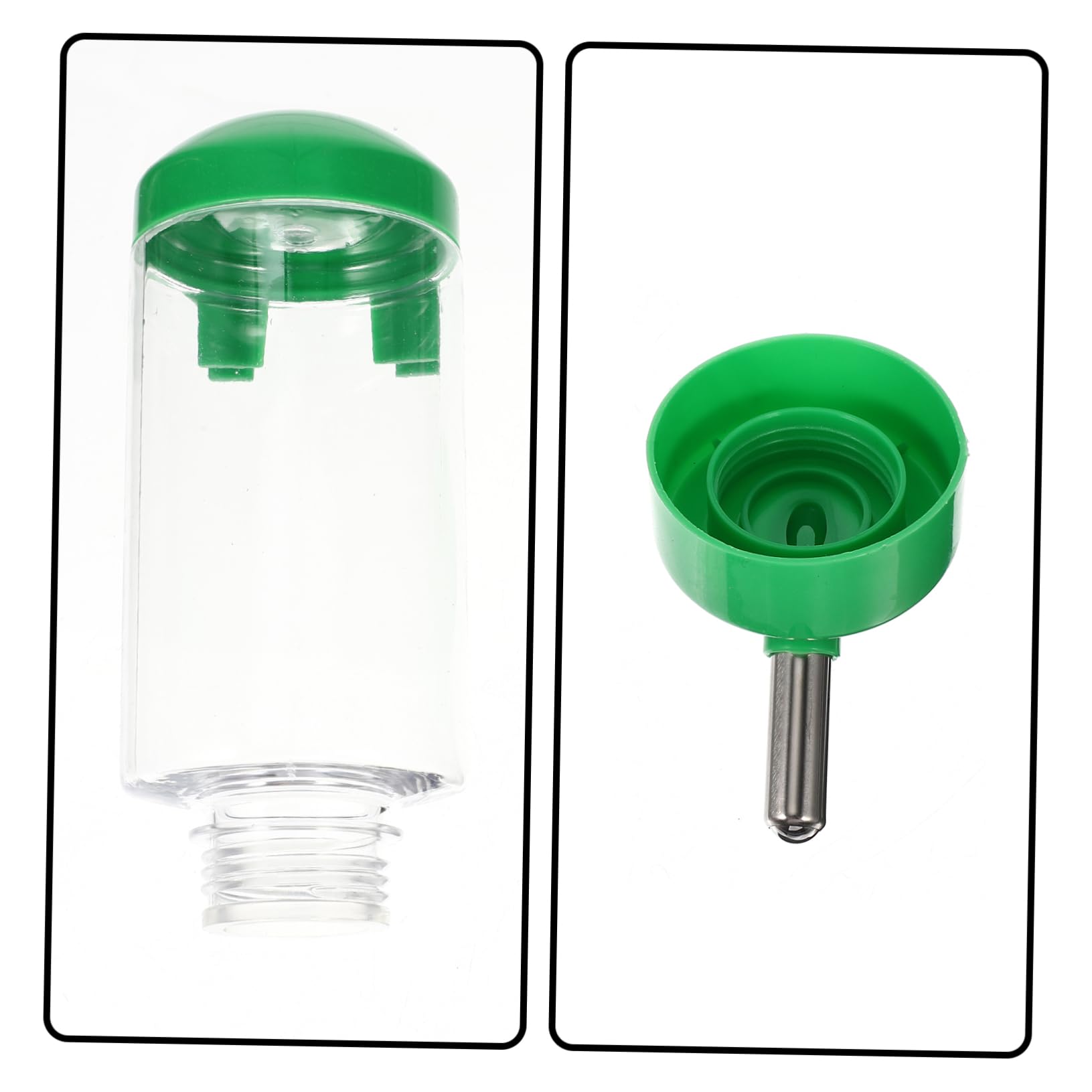 BESPORTBLE 6 Piezas Bebedor De Conejos Alimentador De Agua Transparente Alimentador De Agua para Hámster Botella De Agua para Mascotas Hámster Bebiendo Chinchillas Puppy Feeder El Plastico