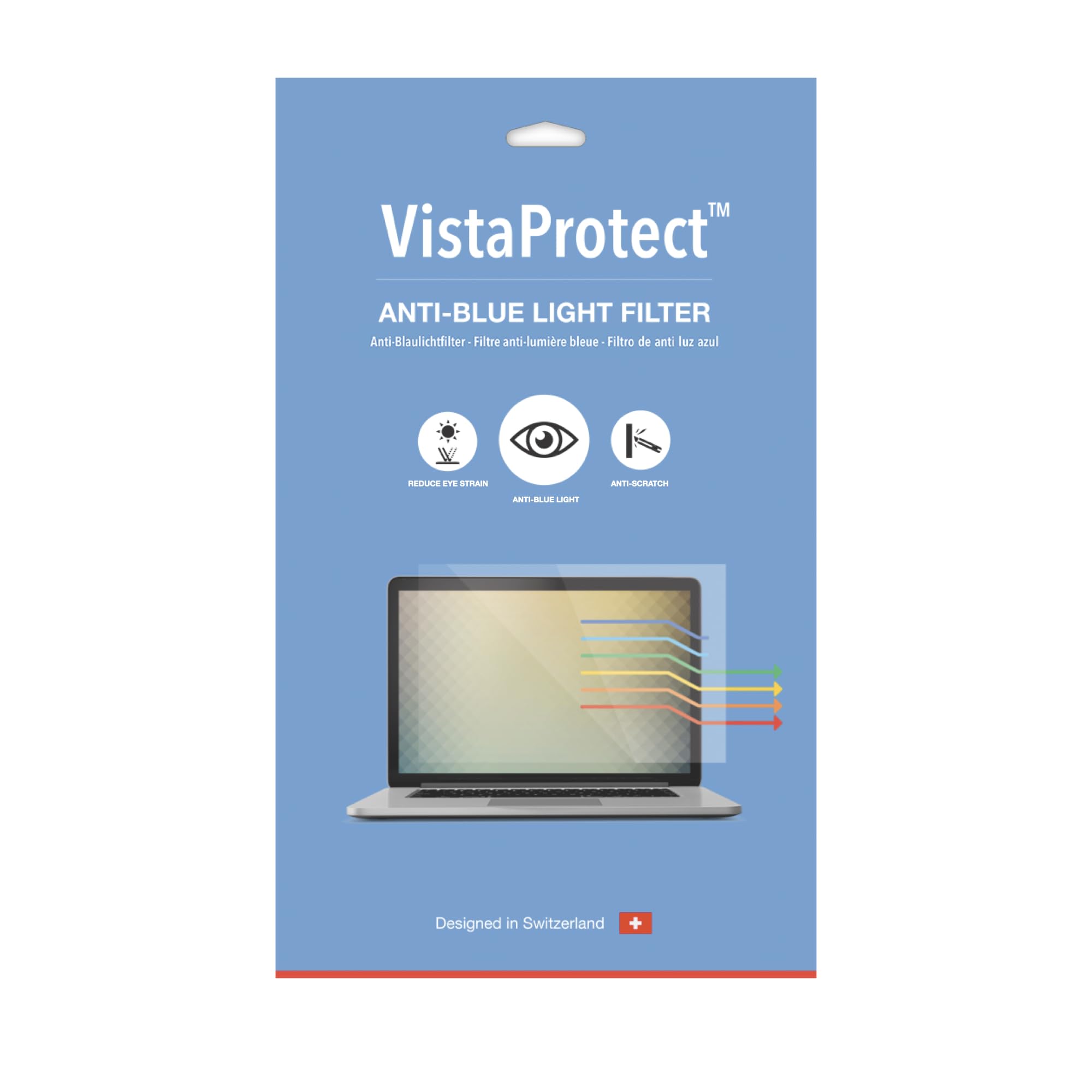 VistaProtect – Filtro Anti Luce Blu Premium per Schermo Laptop PC, Rimovibile (14" pollici)