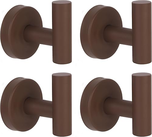 Paquete de 4 ganchos para toallas de baño, soporte para toallas de pared, toallero de café, ganchos para bata, abrigo, lufa para ducha, cocina,