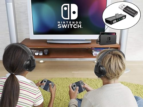 Miniatura 8 de HomeSpot Adaptador de audio Bluetooth con USB-C, micrófono incorporado, para Nintendo Switch, PS4, PS5, PC, compatible con micrófono, aptX baja