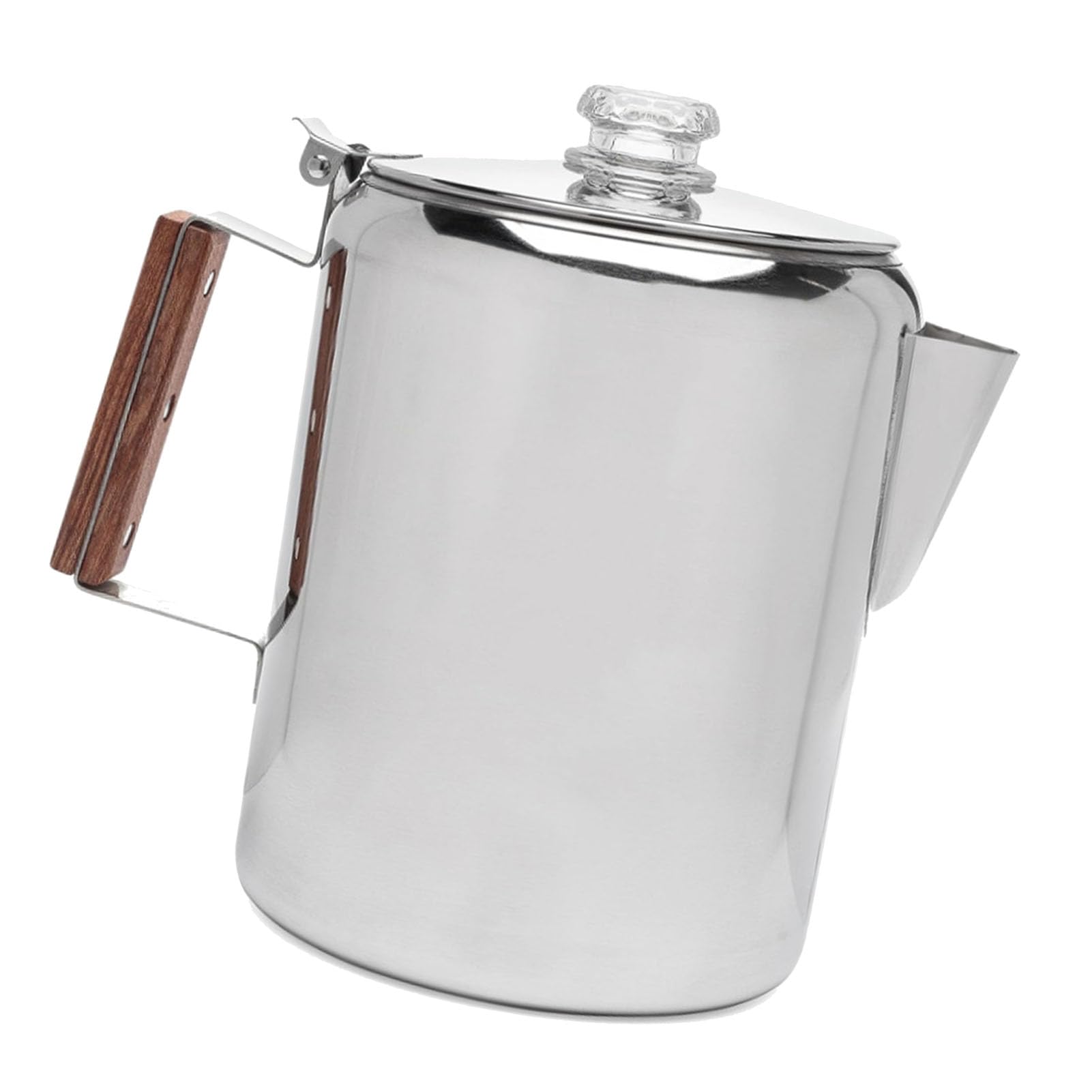 Cafetière Percolateur en Acier Inoxydable 12 Tasses sur Cuisinière, Percolateur Multi-réchaud de Camping, Pot à Cappuccino pour L'extérieur, la Maison, la Randonnée, les Voyages (12 tasses