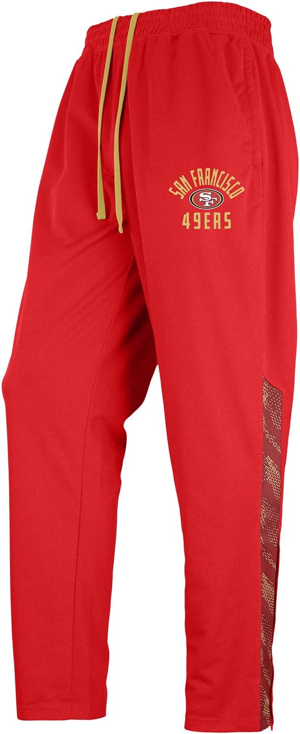 Zubaz NFL Men's Team Color Elevated Jacquard Trackpant with Viper Accent (Small - 3X-Large)