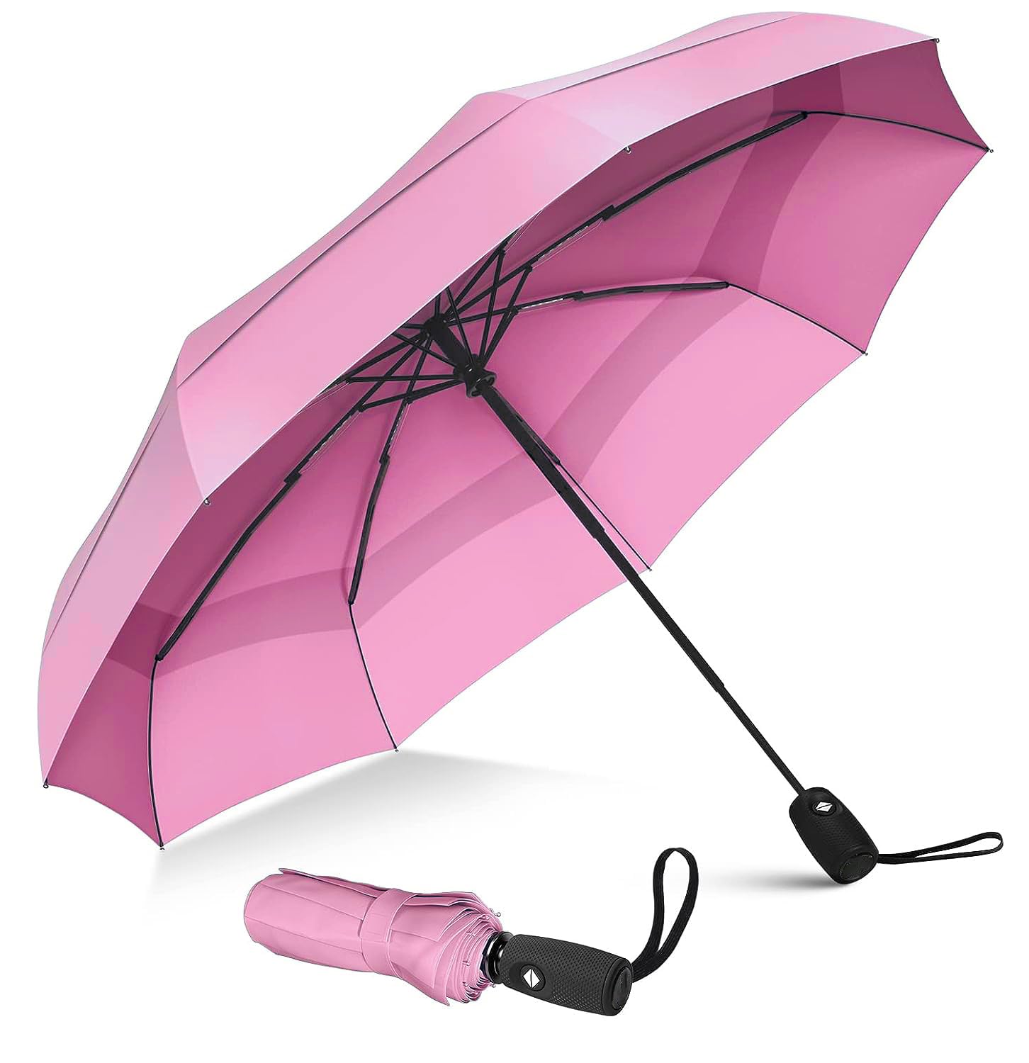 Zemic Travel Umbrella for women Wind Vent Travel Umbrella for men girls and Compact Mini - Perfect for Car, Golf, and On-the-Go. One-Click Automatic Open and Close Strong Mini Umbrella (Pink) (B0DG319CFQ) Amazon Price History, Amazon Price Tracker
