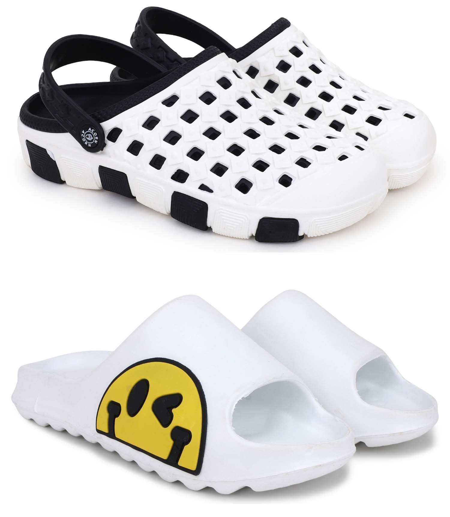 pampy angel Clogs for Men Classic Casual Sandals with Adjustable Back Strap Anti-Skid Lightweight Flip-Flop Slipper Slides for Men's & Boy's Combo Pack of 2-picture-33