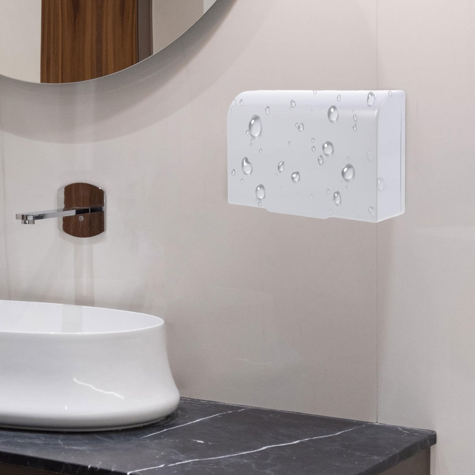 Elettrica Installazione Esterno da Coperchio Presa e per Bianco Plastica Adesiva Pratica Semplice Protezione Prese Esterne Outdoor