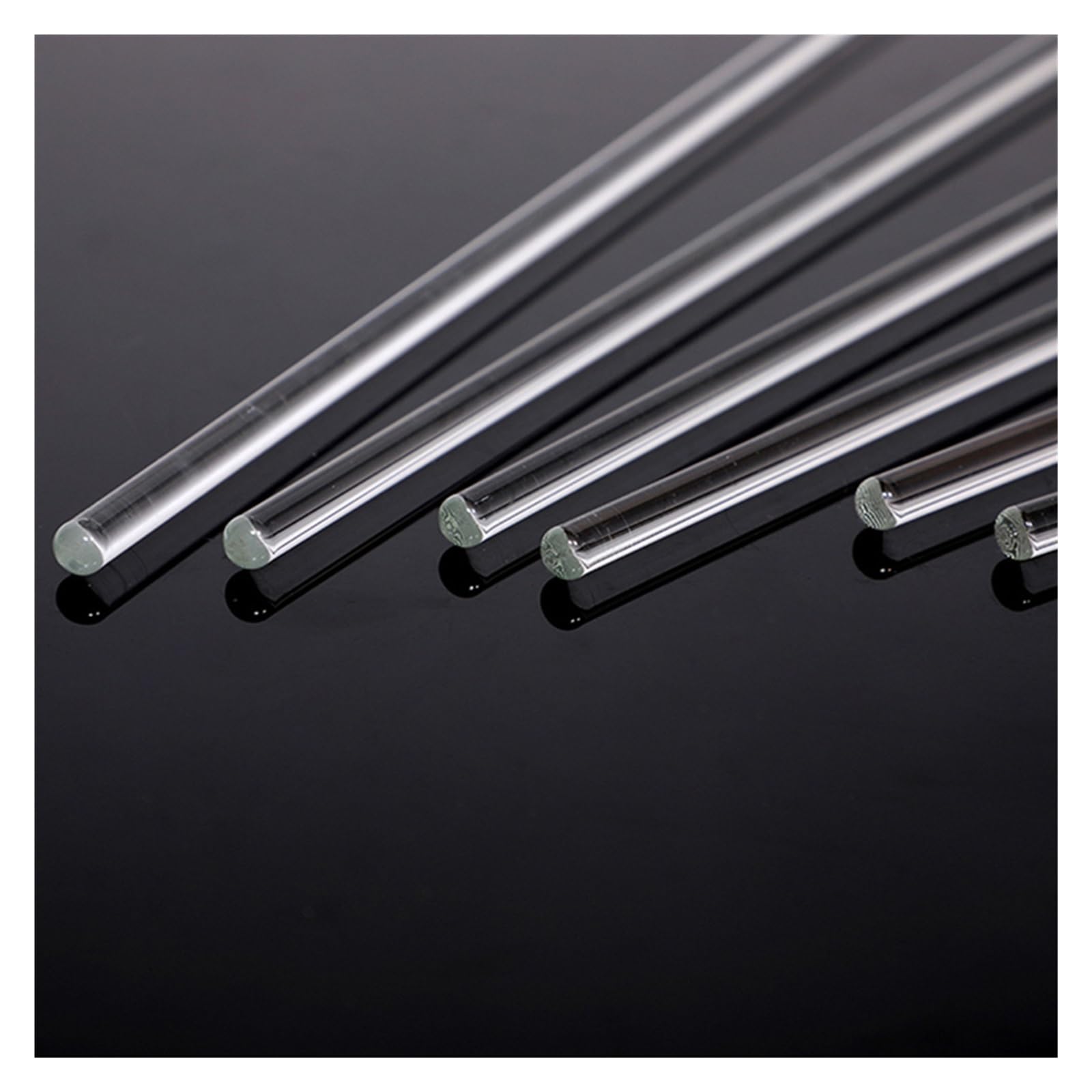 8-teiliges Glasrührset – 6x200 Mm Borosilikatstäbe, Hitzebeständig & Korrosionsbeständig, Für Labor & Küche