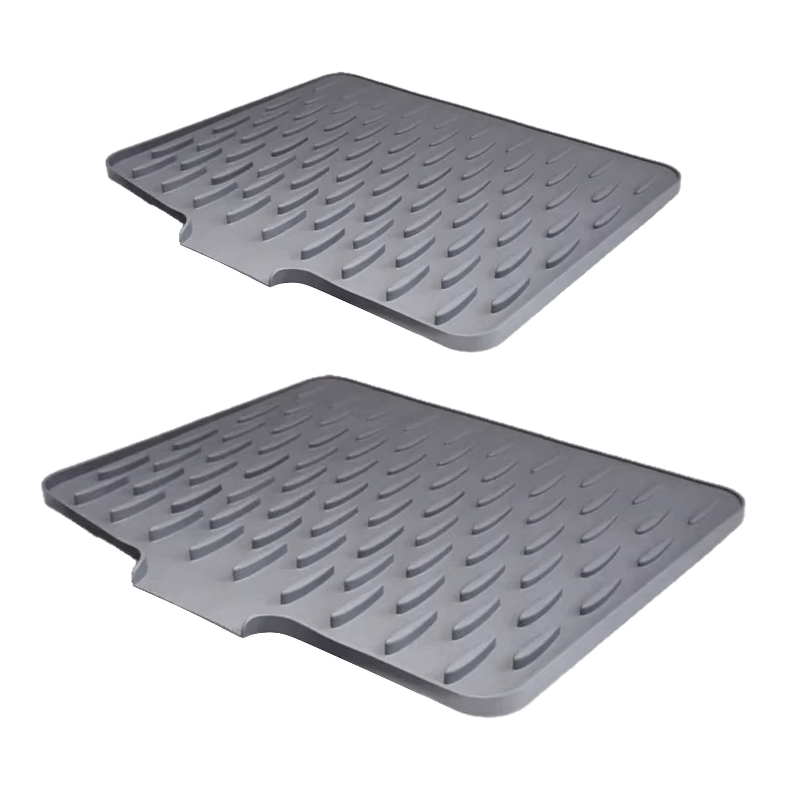Maxtonser Multifunctional Silicone Sloped Drying Mat Heatproof Nonslip Pad Kitchen Sink Drying Mat for Kitchen Countertops Dishes