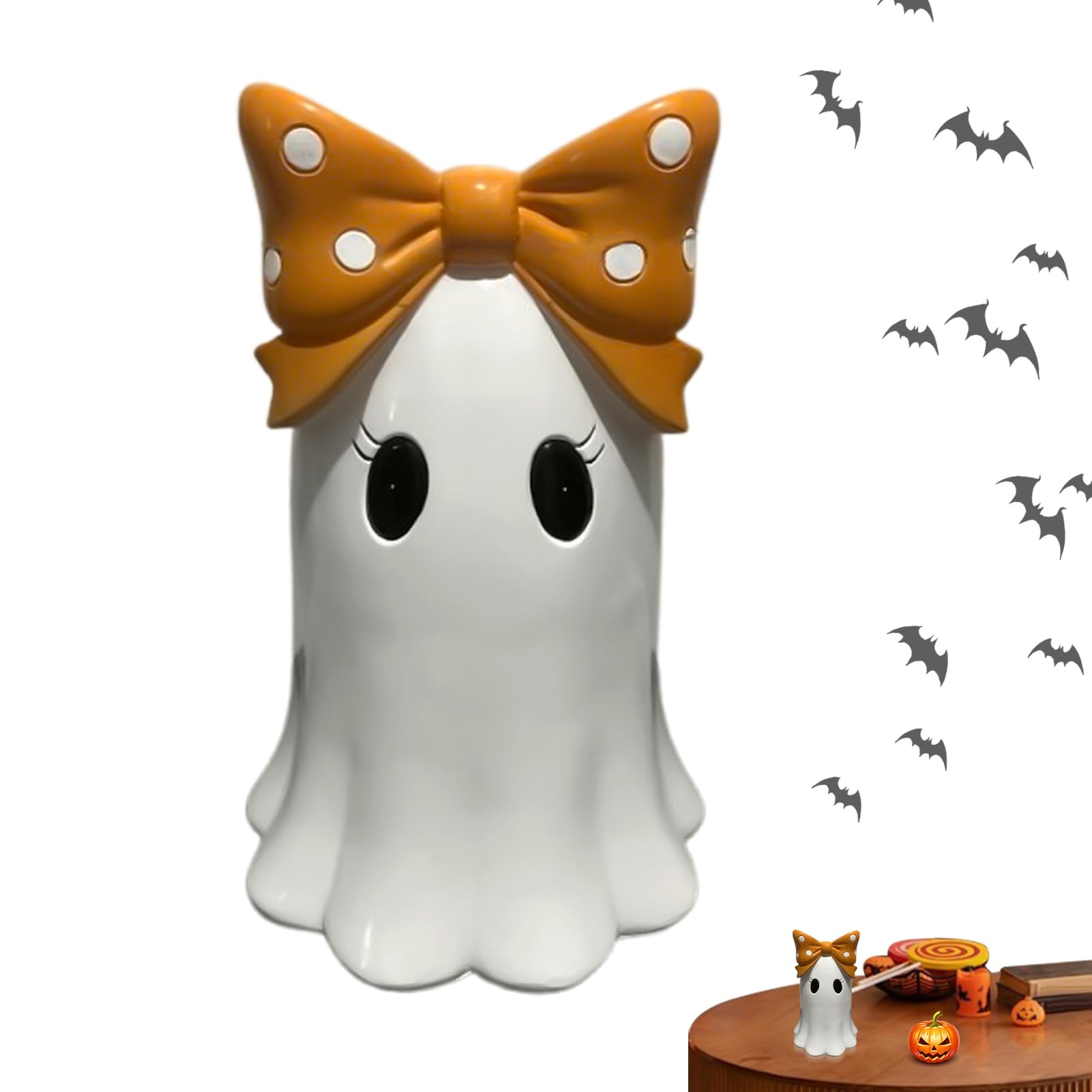 Fantôme mignon sculpture d'Halloween pour embellir votre chambre ou vos photos