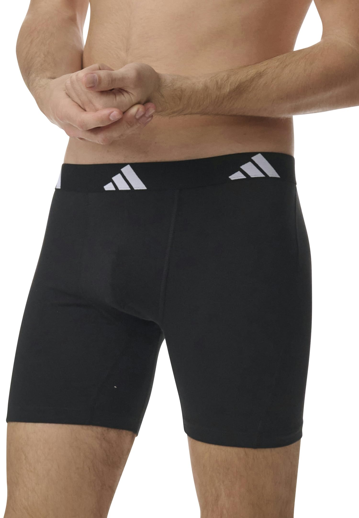 adidas Bokserki męskie (3 sztuki), 000 czarny, XXL