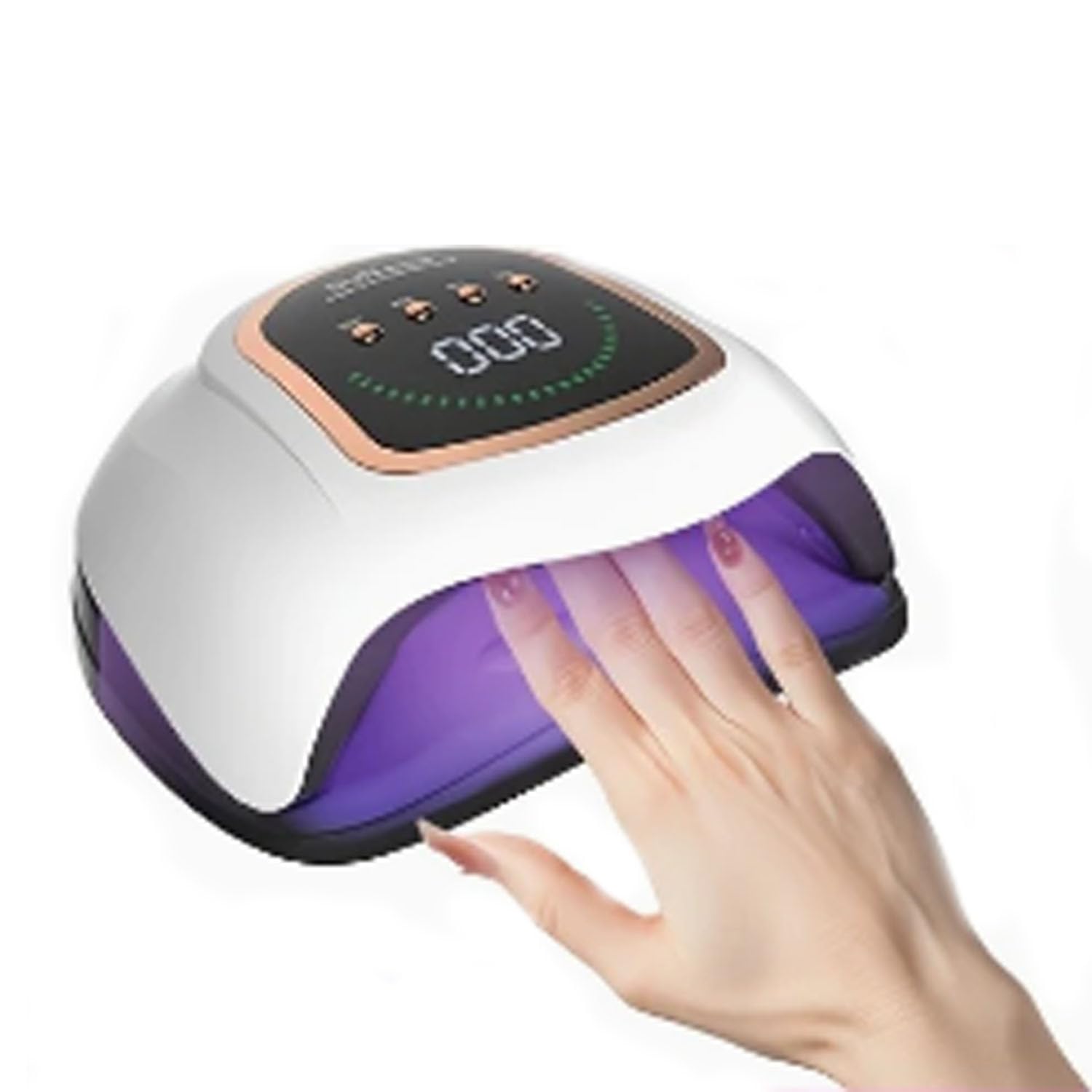 LAMJAD 300W Nail Drying Lamp?LED Professional Nail Dryer Light with 42 Pcs Lamp Beads?Auto Sensor?Fast Curing Gel Polish?4 Timers ?Ideal Nail Salon Equipment Toolsfor Fingernail and Toenail