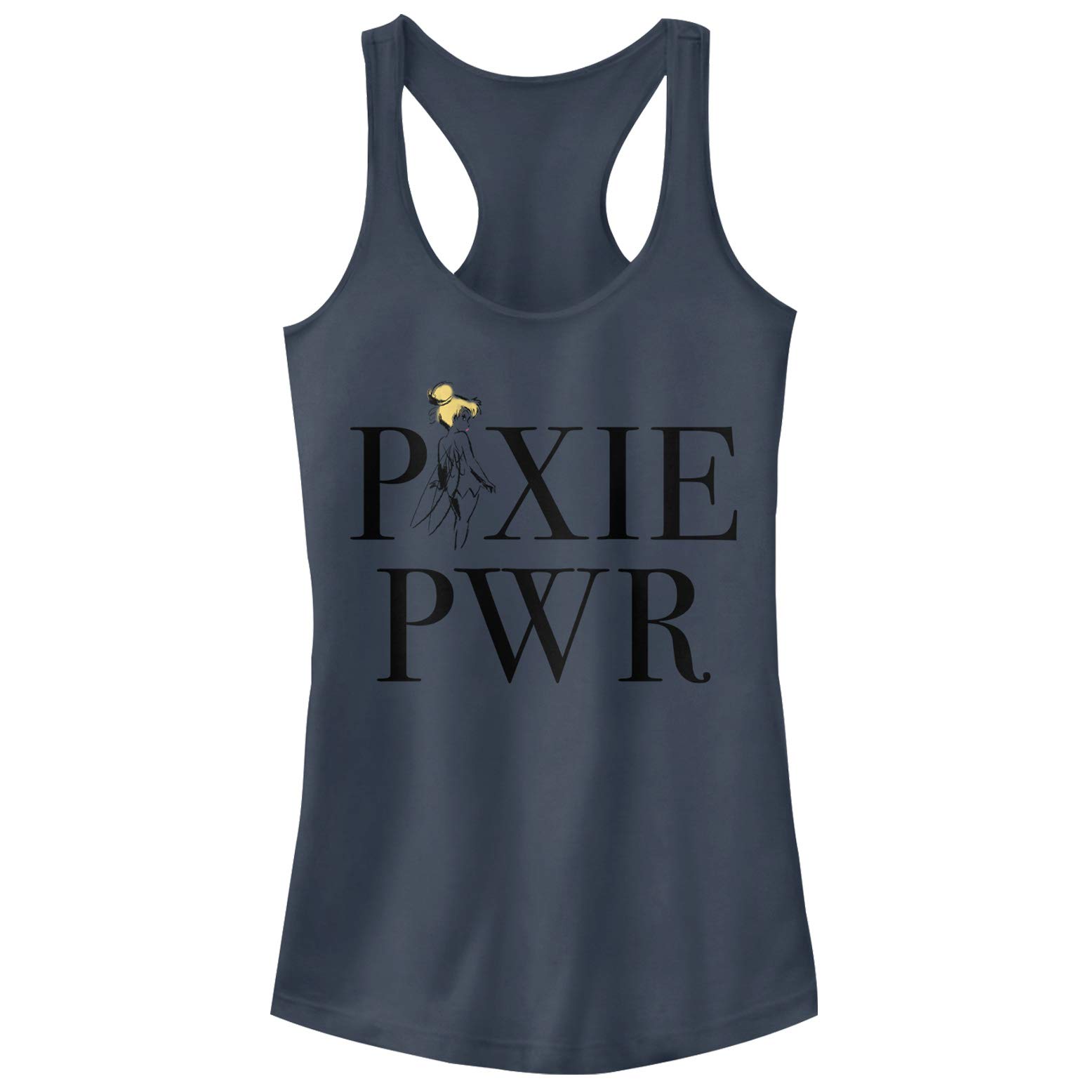Disney Girl Boss Graphic Junior's Racerback Tank Tops, Blue//Pixie Power Sparkle