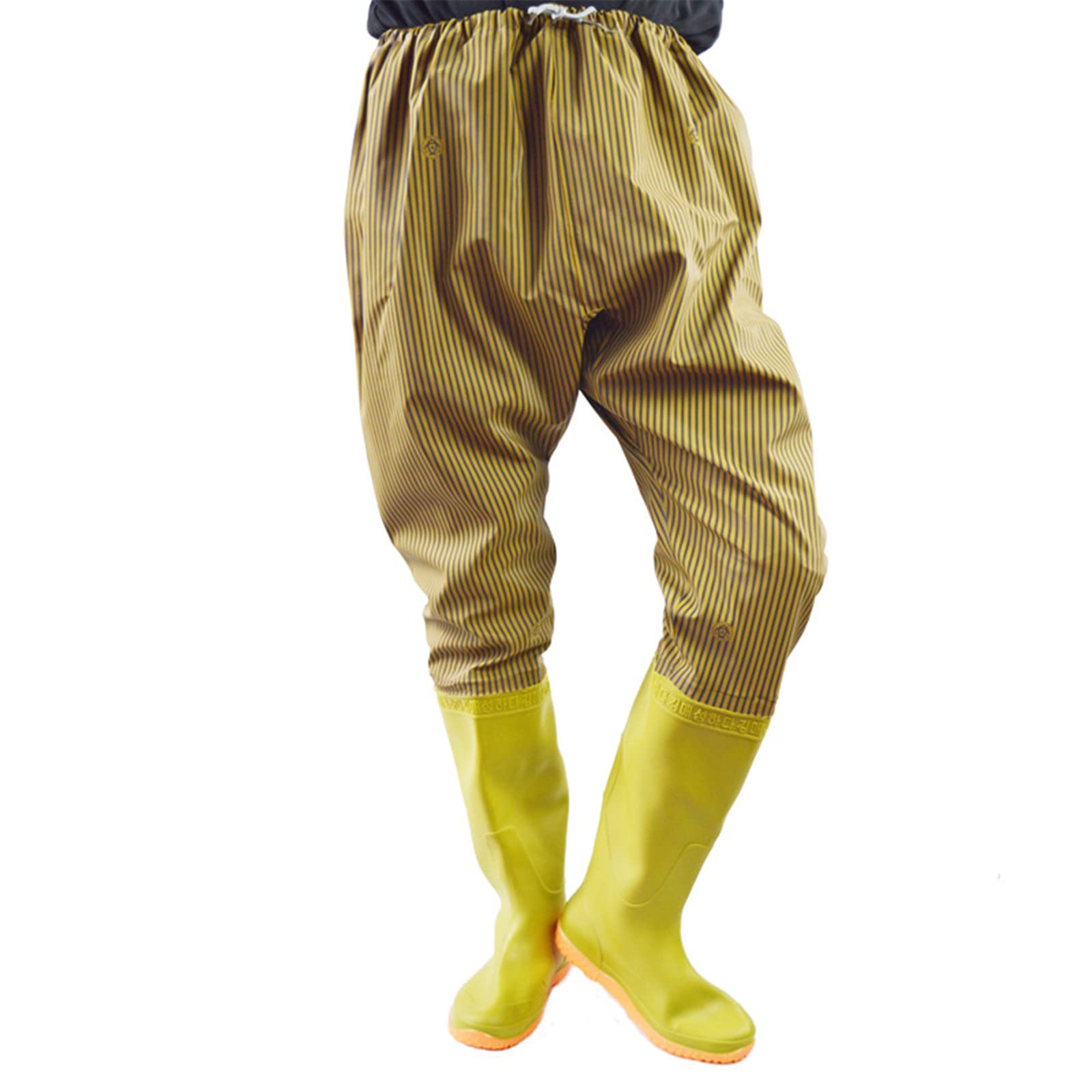 Stivali da Pesca Antipioggia Durevoli Impermeabili Pantaloni Trampoliere, 110 Cm Super Altezza Stivali in Gomma Traspirante Leggeri in PVC Trampolieri Stivali Pesca Antiscivolo