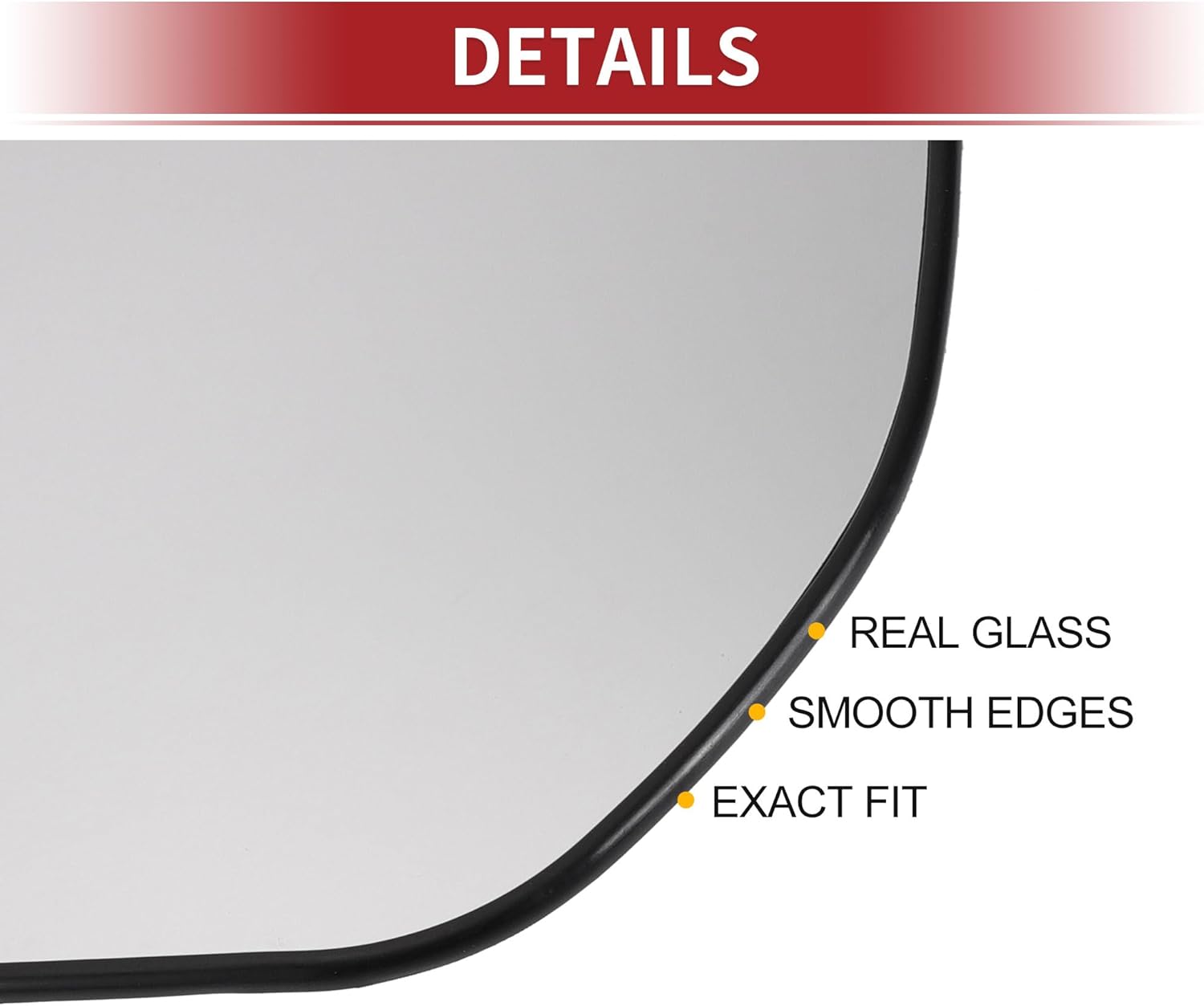 ACROPIX Car Rearview Left Driver Side Mirror Glass for Renault Koleos 2008-2011 with Backing Plate - Pack of 1