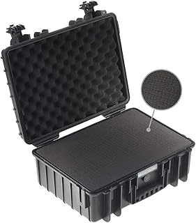 B&W Outdoor Case Hartschalenkoffer Typ 5000 mit Schaumstoff (Hardcase Koffer IP67, SI Würfelschaum, wasserdicht, Innenmaß ...
