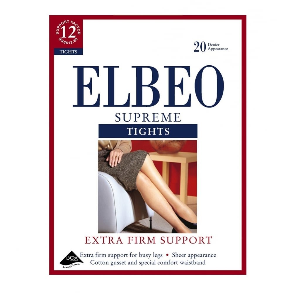 Elbeo Extra Firm 30D Supreme Support Tights-Haze-Size 5