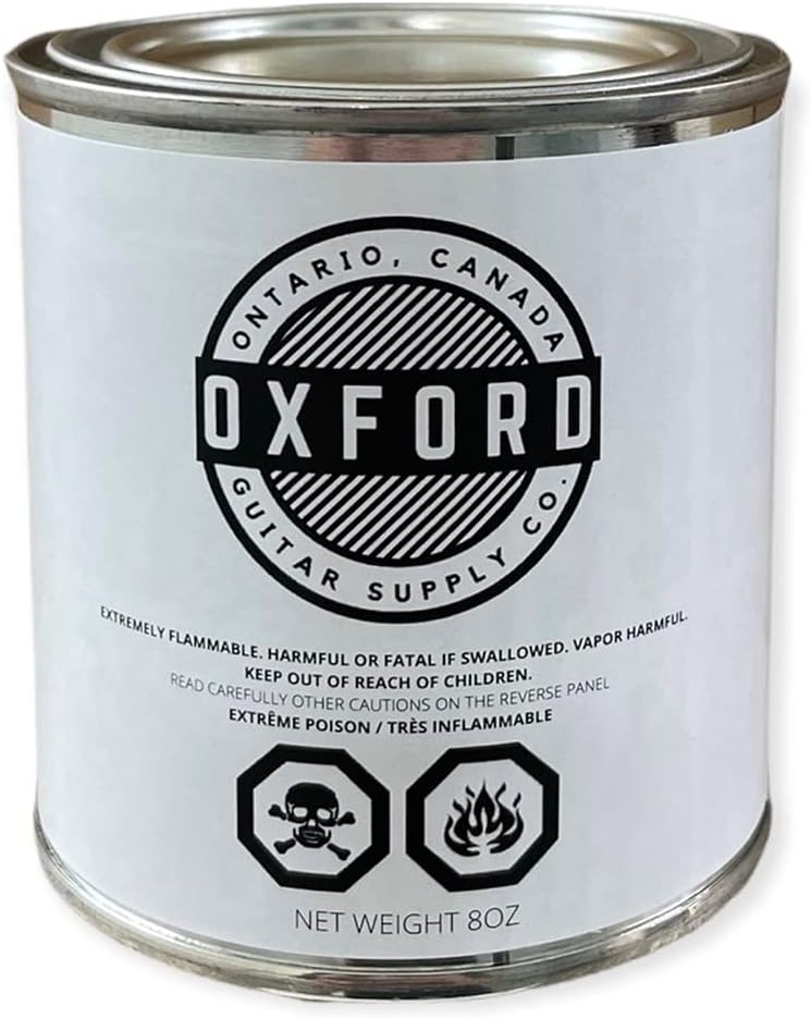 Solo Guitars Oxford Nitrocellulose Lacquer – Clear Lacquer – 8oz Tin – Satin