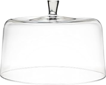 Barski - Euorpean Quality Glass - Extra Large Glass - Clear - Cake Dome - 11.5" Diameter - Made in Europe
