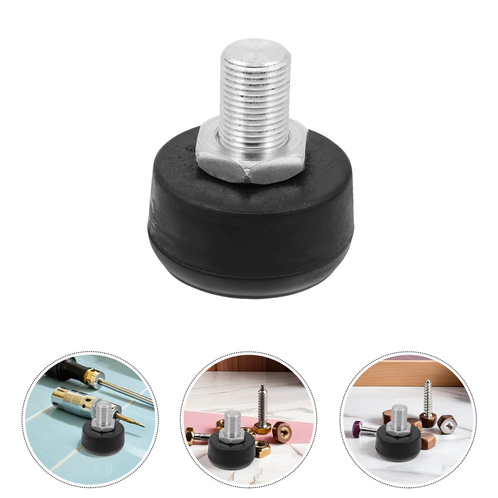 GARVALON Lot de 4 Butées de Frein en Caoutchouc Noir à Effet Nid d'abeille pour Patins à roulettes Quad Accessoires de Rechange Universels pour Freinage Silencieux et Solide Compatibles