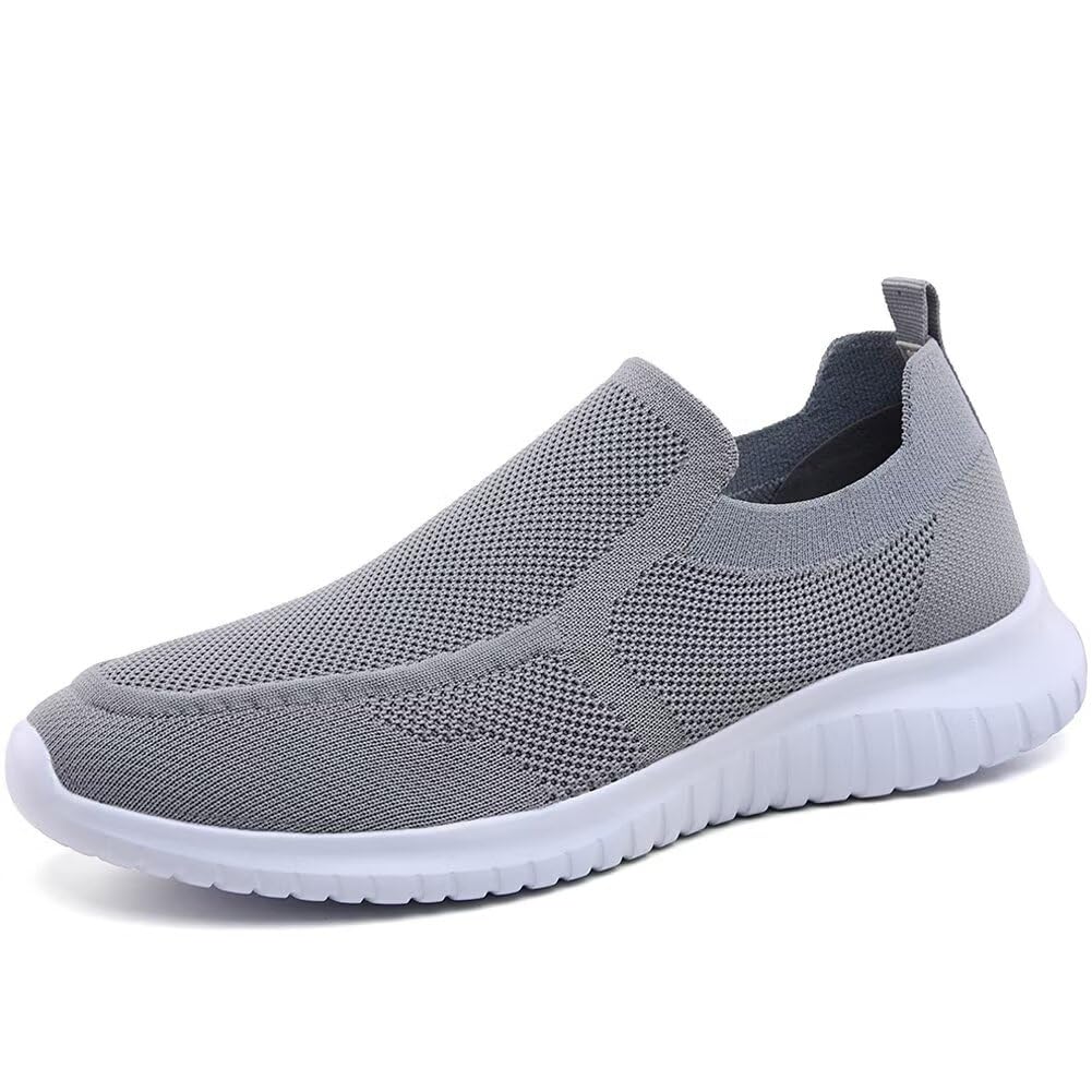 konhill Herren Slip On Sneaker - Leichtgewicht Bequeme Tennis Atmungsaktive Mesh Schuhe