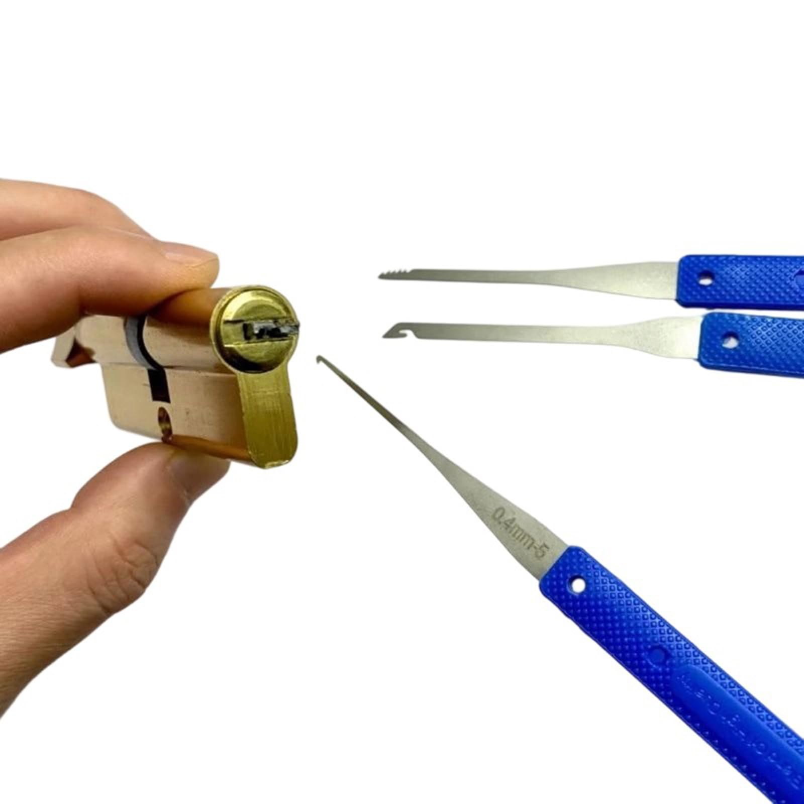 Set di 12 estrattori per chiavi rotte, kit professionale per estrarre chiavi con ganci e aghi, strumento universale per chiavi inceppate/spezzate in auto, case e casseforti (custodia portatile inclusa
