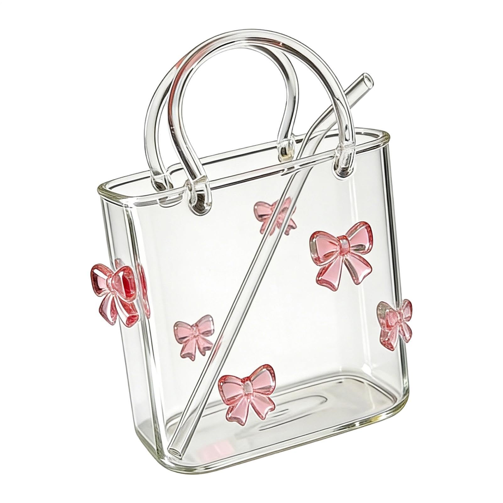 Bolsa con pajita para bebidas de cóctel bolsa linda para zumos y té de 720 ml tipo jarrón